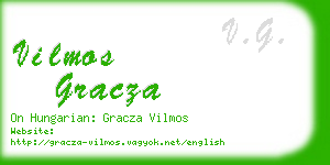 vilmos gracza business card